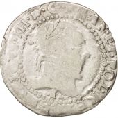 France, Henri III, 1/2 Franc au col plat, 1578, Limoges, VF(20-25), Sombart:4716