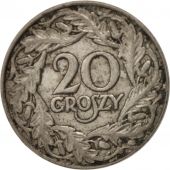 Pologne, 20 Groszy, 1923, TTB, Nickel, KM:12