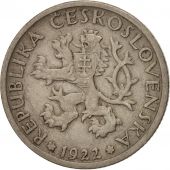 Czechoslovakia, Koruna, 1922, EF(40-45), Copper-nickel, KM:4