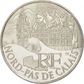 France, 10 Euro Nord-Pas-De-Calais, 2011, SPL+, Argent, KM:1745