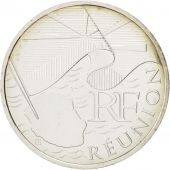 France, 10 Euro Runion, 2010, SPL+, Argent, KM:1669