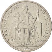 French Polynesia, 2 Francs, 2004, Paris, FDC, Aluminium, KM:10