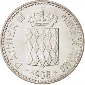 Monaco, Rainier III, 10 Francs, 1966, MS(64), Silver, KM:146