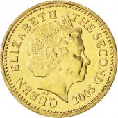 Jersey, Elizabeth II, Pound, 2005, MS(63), Nickel-brass, KM:101