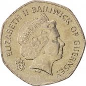 Guernsey, Elizabeth II, 20 Pence, 2003, SPL, Copper-nickel, KM:90