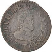 France, Henri IV, Double Tournois, 1610, Nantes, Faut DOBLE, TB, CGKL:216
