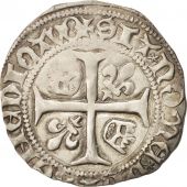 France, Charles VII, Blanc aux lis accotés, Orléans, AU(50-53), Duplessy:470