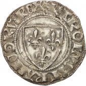 France, Charles VI, Blanc Gunar, Paris, AU(50-53), Billon, Duplessy:377C