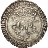 France, Charles VII, Gros de Roi, Lyon, EF(40-45), Billon, Duplessy:518A