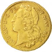 France, Louis XV, Double Louis dor, 1743, Reims, TTB, Or, Gadoury:346