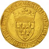 France, Charles VI, Ecu dor, Romans, VF(30-35), Gold, Duplessy:369B