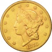 United States, Liberty Head, $20, 1876, Philadelphia, AU(50-53), Gold, KM:74.2
