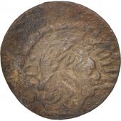 Spain, CATALONIA, Louis XIV, Dinero, 1643, Barcelona, VF(30-35), Copper, KM:7