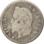 France, Napolon III, 20 Centimes, 1866, Strasbourg, B+, Argent, Gadoury:308