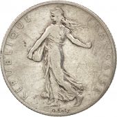 France, Semeuse, 2 Francs, 1909, Paris, VF(20-25), Silver, KM:845.1