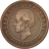Hati, 20 Centimes, 1863, TB, Bronze, KM:41