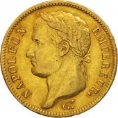 France, Napolon I, 40 Francs, 1812, Paris, AU(50-53), Gold, KM:696.1