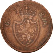 German States, HESSE-DARMSTADT, Ludwig X, Pfennig, 1819, VF(20-25), Copper