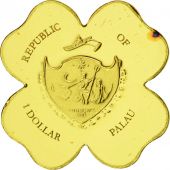 Palau, Dollar, 2007, Clover, MS(65-70), Gold, KM:120