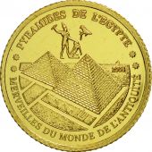 Ivory Coast, 1500 Francs CFA, 2006, Pyramides dEgypte, FDC, Or