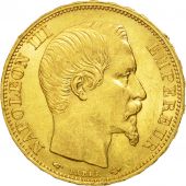 France, Napoleon III, 20 Francs, 1860, Paris, AU(50-53), Gold, KM:781.1