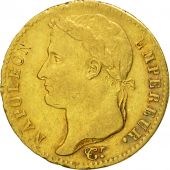 France, Napoleon I, 20 Francs, 1815, Paris, VF(30-35), Gold, KM:705.1