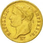France, Napolon I, 20 Francs, 1814, Paris, TTB+, Or, KM:695.1, Gadoury:1025