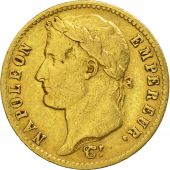 France, Napolon I, 20 Francs, 1810, Paris, TTB, Or, KM:695.1, Gadoury:1025