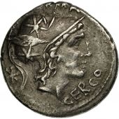 Lutatia, Denarius, Rome, EF(40-45), Silver, Crawford:305/1