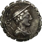 Mamilia, Denarius Serratus, Rome, EF(40-45), Silver, Crawford:362/1