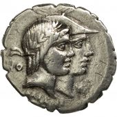 Fufia, Denarius Serratus, Rome, EF(40-45), Silver, Crawford:403/1