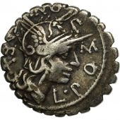 Pomponia, Denarius Serratus, Narbo, EF(40-45), Silver, Crawford:403/1