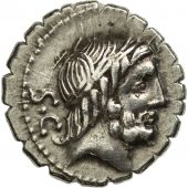 Antonia, Denarius Serratus, Rome, AU(55-58), Silver, Crawford:364/1a