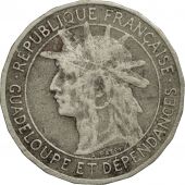 Guadeloupe, Franc, 1903, EF(40-45), Copper-nickel, KM:46, Lecompte:57