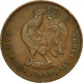 Cameroon, Franc, 1943, Pretoria, EF(40-45), Bronze, KM:7
