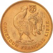 Cameroun, 50 Centimes, 1943, Pretoria, SPL, Bronze, KM:6