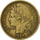 Cameroon, 2 Francs, 1924, Paris, EF(40-45), Aluminum-Bronze, KM:3
