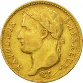 France, Napolon I, 20 Francs, 1812, Lille, EF(40-45), Gold, KM:695.10