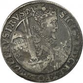 Pologne, Sigismund III, Ort, 18 Groszy, 1621, TB+, Argent, Lgende faute, KM:37