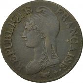 France, Dupr, 5 Centimes, 1799, An 8/5, Lille, TTB, Bronze, Gadoury:126a