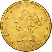 tats-Unis, Coronet Head, $10, Eagle, 1882, Philadelphie, SUP+, Or, KM:102