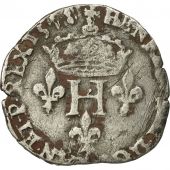 France, Henri III, Double Sol Parisis, 1578, Dijon, TB, Argent, Duplessy:4472