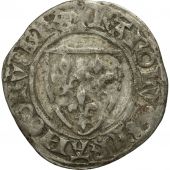 France, Charles VI, Blanc Gunar, La Rochelle, VF(30-35), Billon, Duplessy:377A