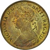 Great Britain, Victoria, Farthing, 1885, MS(60-62), Bronze, KM:753