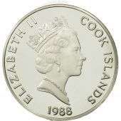 les Cook, Elizabeth II, 50 Dollars, 1988, Richard E. Byrd, FDC, Argent