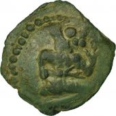 Bellovaques, Bronze au personnage agenouill et au sanglier, TTB+, Delestre:317
