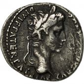 Augustus, Denarius, Lyons, EF(40-45), Silver, RIC:207