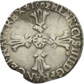 France, Henri IV, 1/4 Ecu, 1602, Rennes, EF(40-45), Copper, Sombart:4686