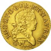 France, Louis XV, Louis dor Mirliton, 1724, Lyon, AU(55-58), Gold, KM:470.5