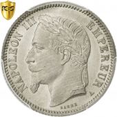France, Napoleon III, Franc, 1868, Paris, PCGS, MS65, FDC, Argent, Gadoury:463